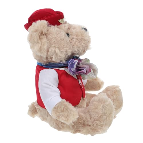 VICASKY Pilotbär Plüschpuppe Kuscheltier für Schlafzimmer und Sofa Weiches und Geschmeidiges Stofftier Niedliches Design für Dekoration und für Partys und Besondere von VICASKY