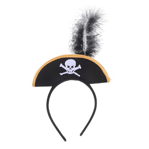 VICASKY Piraten Stirnband Elastisch Universalgröße Piratenhut Kopfbedeckung für Halloween Kostüm Party Zubehör Authentisch Vielseitig für Verkleidung und Rollenspiel von VICASKY