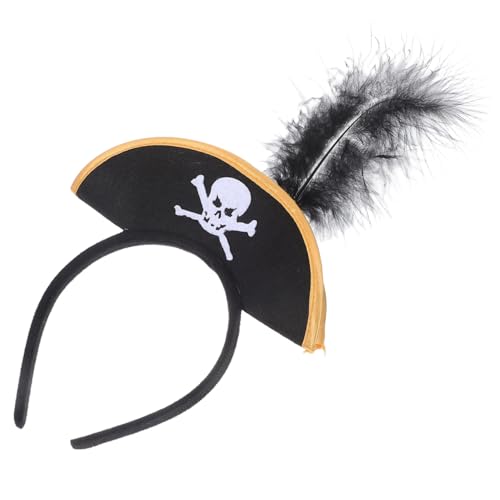 VICASKY Kopfbedeckung Für Piratenkapitän Piratenhutband Zum Anziehen Festliches Rollenspiel-accessoire Halloween-party von VICASKY