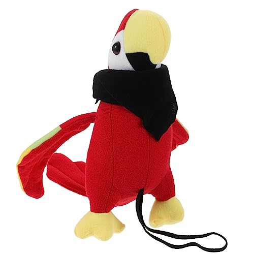 VICASKY Piratenpapagei Plüsch für Schulter Cosplay Zubehör für Halloween mit Schwarzem Halstuch Teiliges Kreatives Papageienornament und Kostümprop VICASKY Piratenpapagei Plüsch für Schulter Cosplay Zubehör für Halloween mit Schwarzem Halstuch Teiliges Kreatives Papageienornament und Kostümprop von VICASKY