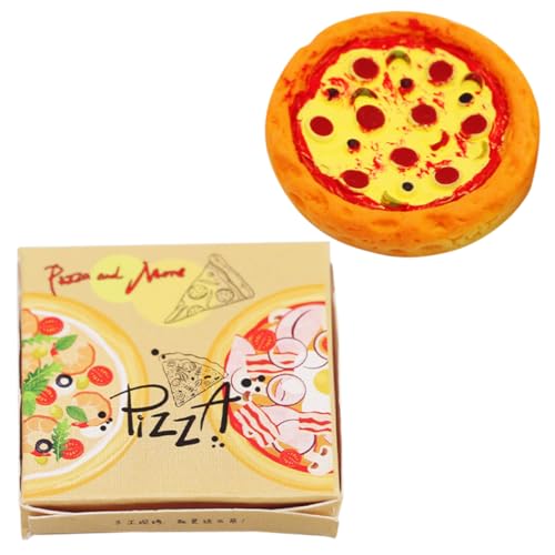 VICASKY Pizza Modell für Puppenhäuser Realistisches Szenenmodell Take Out Verpackung für Sammler Lebendige Farben für Kreative Spielwelten VICASKY Pizza Modell für Puppenhäuser Realistisches Szenenmodell Take Out Verpackung für Sammler Lebendige Farben für Kreative Spielwelten von VICASKY