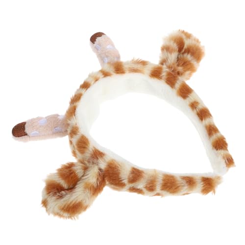 VICASKY Plüsch Giraffen Stirnband Kuscheliges Cartoon Tierhaarband Leichtes Bequemes Accessoire für Frauen und Mädchen für Festivals und Alltag von VICASKY