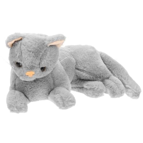 VICASKY Plüsch Katze Kuscheltier Flauschig Gefüllt Dekoratives Kätzchen Sofa Kissen Ornament für Kindergeburtstag Wohnzimmer Weihnachten von VICASKY