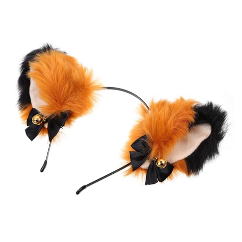 VICASKY Plüsch Katzenohren Haarreif mit Glocke Weich und Leicht Niedlicher Fuchsohren Stirnband für Halloween Kostüm und Partyzubehör Geeignet für Mädchen und Cosplay Events VICASKY Plüsch Katzenohren Haarreif mit Glocke Weich und Leicht Niedlicher Fuchsohren Stirnband für Halloween Kostüm und Partyzubehör Geeignet für Mädchen und Cosplay Events von VICASKY
