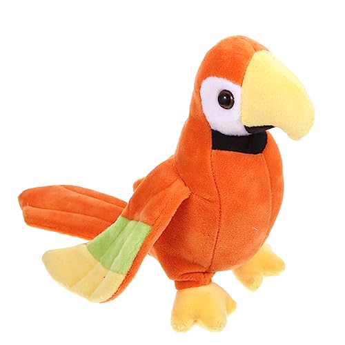 VICASKY Plüsch Papagei Orange Weiches Kuscheltier Lebensechte Nachbildung Buntes Vogeldesign Sicher und Flauschig für Geburtstag und Dekoration VICASKY Plüsch Papagei Orange Weiches Kuscheltier Lebensechte Nachbildung Buntes Vogeldesign Sicher und Flauschig für Geburtstag und Dekoration von VICASKY