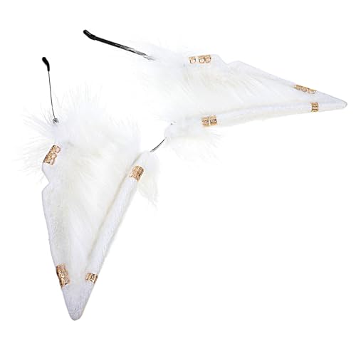 VICASKY Plüsch Wolfsohren Haarreif Stirnband Kuscheliges Tierkostüm Party Haarreif Cartoon Haarschmuck für Mädchen Cosplay Halloween Mottoparty Zubehör von VICASKY