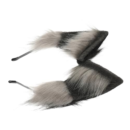 VICASKY Plüsch wolfohr haarreif Sanft Leicht Cosplay Stirnband Tierohren Haarschmuck für Party Festival Geburtstag VICASKY Plüsch wolfohr haarreif Sanft Leicht Cosplay Stirnband Tierohren Haarschmuck für Party Festival Geburtstag von VICASKY