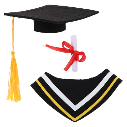 VICASKY Plüschbär Abschlusskleidung mit Abschlussrobe und Mütze Stofftier Outfit für Graduierungsfeiern Gelber Schärpe Quasten und Zertifikat Geeignet für Bachelor und Doktorfeiern VICASKY Plüschbär Abschlusskleidung mit Abschlussrobe und Mütze Stofftier Outfit für Graduierungsfeiern Gelber Schärpe Quasten und Zertifikat Geeignet für Bachelor und Doktorfeiern von VICASKY