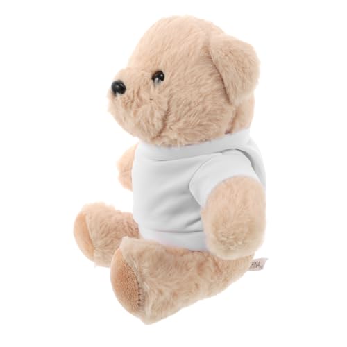 VICASKY Plüschbär mit Leerem T Shirt für DIY Sublimation Kleiner Stoffbär für Babypartys Geburtstage und Weihnachten für Kreative Bastler und Plüschspielzeugliebhaber VICASKY Plüschbär mit Leerem T Shirt für DIY Sublimation Kleiner Stoffbär für Babypartys Geburtstage und Weihnachten für Kreative Bastler und Plüschspielzeugliebhaber von VICASKY