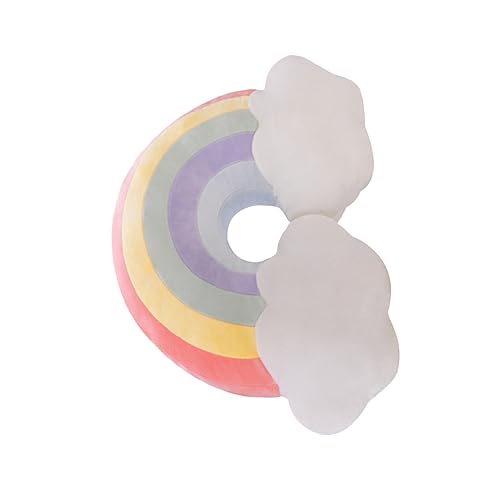 VICASKY Plüschtier Regenbogen Regenbogen Regenbogen Dekoration Pavillon Rattandecke Trockner Flusenbürste Entlüftungsreiniger tragbar Kissen werfen Nackenrolle Colorful von VICASKY