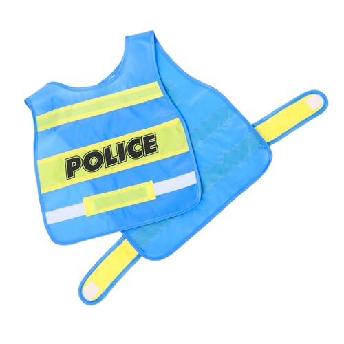 VICASKY Polizei Kostüm Weste aus Stoff Bequem und Sicher für Jungen und Mädchen Fein Verarbeitetes Cosplay Polizeiweste Kostüm für Rollenspiele Karneval und Fasching VICASKY Polizei Kostüm Weste aus Stoff Bequem und Sicher für Jungen und Mädchen Fein Verarbeitetes Cosplay Polizeiweste Kostüm für Rollenspiele Karneval und Fasching von VICASKY