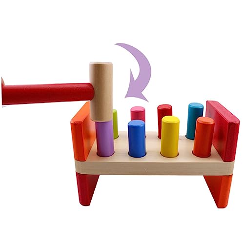 VICASKY Klopfbank-Spielzeug Holzspielzeug Für Kinder Frühes Lernen Lernspielzeug 8 Stifte VICASKY Klopfbank-Spielzeug Holzspielzeug Für Kinder Frühes Lernen Lernspielzeug 8 Stifte von VICASKY