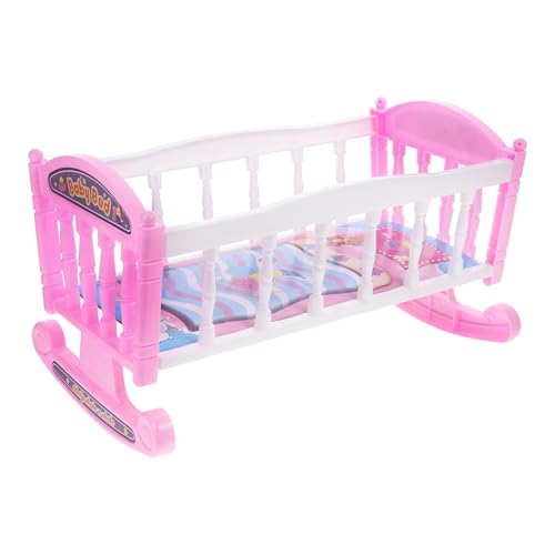 VICASKY Puppe Crib Girls Tun Sich Vor, DASS Puppenbett Spielzeug Plastikpuppe Kinderspielzeug Tun, So Tun House Supply VICASKY Puppe Crib Girls Tun Sich Vor, DASS Puppenbett Spielzeug Plastikpuppe Kinderspielzeug Tun, So Tun House Supply von VICASKY