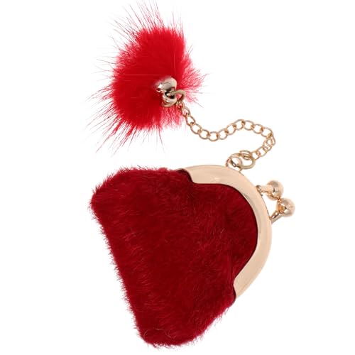 VICASKY Puppen-schmuckbeutel Puppenhaus-Ornament So Tun Als Ob Spiel Puppe Zubehör Puppenspielzeugtasche Süße Handtasche Puppenhaustasche Zubehör Für Puppentaschen Minitaschen Flaum Rot VICASKY Puppen-schmuckbeutel Puppenhaus-Ornament So Tun Als Ob Spiel Puppe Zubehör Puppenspielzeugtasche Süße Handtasche Puppenhaustasche Zubehör Für Puppentaschen Minitaschen Flaum Rot von VICASKY