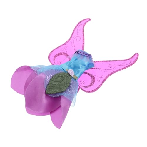 VICASKY Puppenfeenkleid mit Regenbogen Schmetterlingsflügeln Mini Vielseitiges Kostüm für Kleinkinder Geburtstagsfeiern und Halloween Einzigartiges Outfit mit Funkelnden Accessoires VICASKY Puppenfeenkleid mit Regenbogen Schmetterlingsflügeln Mini Vielseitiges Kostüm für Kleinkinder Geburtstagsfeiern und Halloween Einzigartiges Outfit mit Funkelnden Accessoires von VICASKY