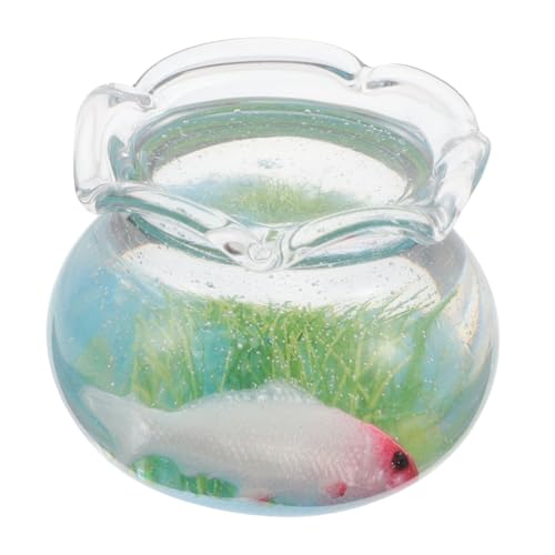 VICASKY Puppenhaus Mini Fisch Schüssel Karpfen Statuen Mini Aquarium Spielzeug Realistische Aquarium Für Tier Figuren VICASKY Puppenhaus Mini Fisch Schüssel Karpfen Statuen Mini Aquarium Spielzeug Realistische Aquarium Für Tier Figuren von VICASKY