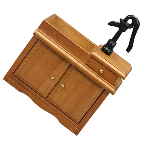 VICASKY Puppenhaus Badezimmer Küche Waschbecken Waschbecken Schrank Puppenhaus Badezimmer Dekoration VICASKY Puppenhaus Badezimmer Küche Waschbecken Waschbecken Schrank Puppenhaus Badezimmer Dekoration von VICASKY