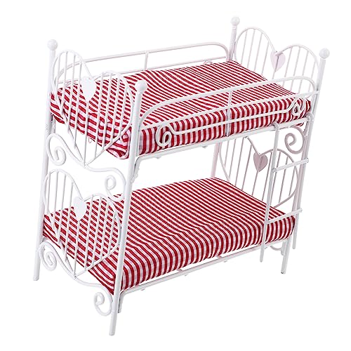 VICASKY Puppenhaus Etagen Bett Mini-puppenhauszubehör Etagenbetten Für Puppenhäuser Puppenmöbel Puppenhausbett Kinderbett Mini-etagenbett Mini-hausbett Puppenminibett Eisen VICASKY Puppenhaus Etagen Bett Mini-puppenhauszubehör Etagenbetten Für Puppenhäuser Puppenmöbel Puppenhausbett Kinderbett Mini-etagenbett Mini-hausbett Puppenminibett Eisen von VICASKY