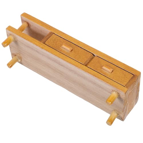 VICASKY Puppenhaus Fernsehschrank Zubehör Für Puppenhäuser Mini-hausverzierung Miniatur-nachttisch- Miniaturornament Puppenhaus Möbel Miniaturschrank Puppenhaus-puppenmöbel Holz von VICASKY