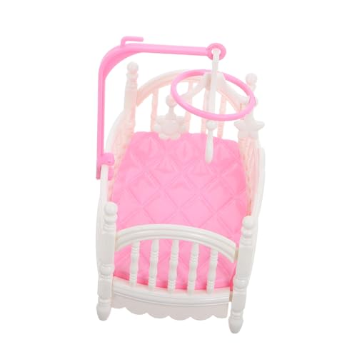 VICASKY Niedliches Puppenhausbett Miniatur-babybett Für Puppenhaus Mit Mitgeliefertem Zubehör Für Rollenspiele VICASKY Niedliches Puppenhausbett Miniatur-babybett Für Puppenhaus Mit Mitgeliefertem Zubehör Für Rollenspiele von VICASKY