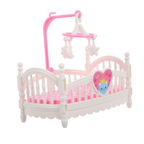 VICASKY Miniatur-puppenhausmöbel Kinderspielzeug Kinderbett Mit Dekorativen Requisiten Sicheres Lustiges Spielzimmerzubehör VICASKY Miniatur-puppenhausmöbel Kinderspielzeug Kinderbett Mit Dekorativen Requisiten Sicheres Lustiges Spielzimmerzubehör von VICASKY