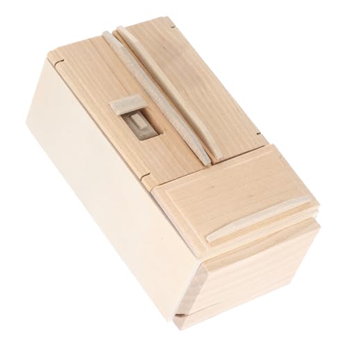 VICASKY Puppenhaus Kühlschrank Spielzeugkühlschrank Puppenregal kühlschrank puppenhaus küchenmöbel holzspielzeug mini kühlschrank Puppenhausmodelle Puppenhaus Mini-Kühlschrank von VICASKY