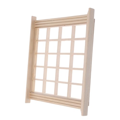 VICASKY Puppenhaus Miniatur Fenster 20-Grid Mini Holz Fenster Puppenhaus Kit Puppe Zubehör VICASKY Puppenhaus Miniatur Fenster 20-Grid Mini Holz Fenster Puppenhaus Kit Puppe Zubehör von VICASKY