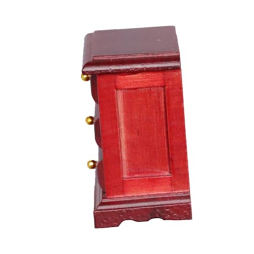 VICASKY Puppenhaus Seitenschrank Miniaturmöbel Mini-hausverzierung Mini-puppenhaus Winziges Zuhause Miniaturen Mini-Essen Miniaturhaus Mini-Lebensmittel Puppenhausmöbel Hölzern Rot VICASKY Puppenhaus Seitenschrank Miniaturmöbel Mini-hausverzierung Mini-puppenhaus Winziges Zuhause Miniaturen Mini-Essen Miniaturhaus Mini-Lebensmittel Puppenhausmöbel Hölzern Rot von VICASKY