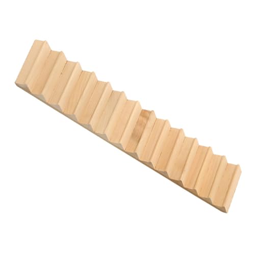 VICASKY Puppenhaus Treppe aus Holz Stufige Gerade Miniatur Holzstufen Unbemalte DIY Puppenhaus Möbel Zubehör Robuste Miniatur Holzleiter für Dekoration von VICASKY