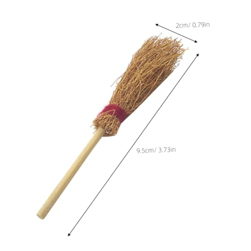 VICASKY Puppenhaus Zubehör Handgefertigter Mini Reinigungsbesen DIY für Kleine Mädchen Dekoratives Pocket Furniture für Mini Raumgestaltung von VICASKY