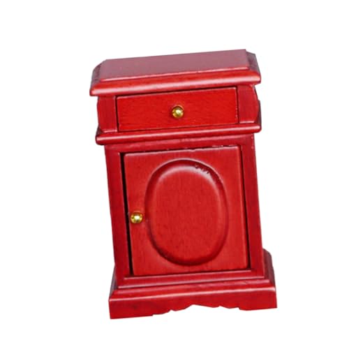 VICASKY Puppenhaus-nachttisch Miniaturmodell Puppenmöbel Miniaturspielzeug Mini-hausverzierung Miniatur-nachttisch Mini- -nachttisch Miniaturmöbel Vintage-nachttisch Hölzern Rot VICASKY Puppenhaus-nachttisch Miniaturmodell Puppenmöbel Miniaturspielzeug Mini-hausverzierung Miniatur-nachttisch Mini- -nachttisch Miniaturmöbel Vintage-nachttisch Hölzern Rot von VICASKY