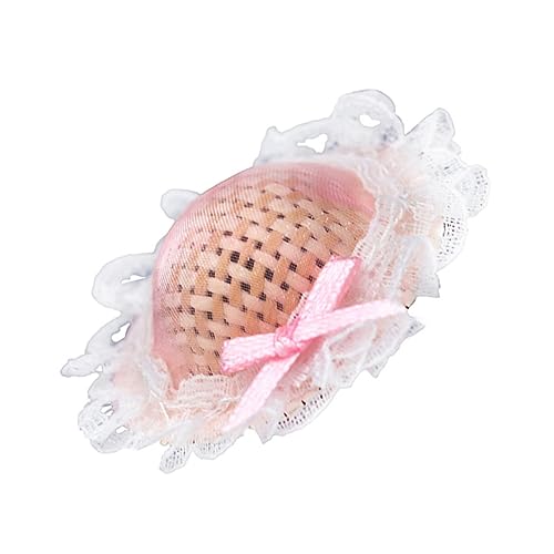 VICASKY Puppenhaushut Flip Fotoalbum Miss Hat Hut Damenhut Gewebter Strohhut Entzückender Umstandshut Unfertige Puppenmöbel Winddichter Hut Kleine Werkzeugkrüge Schwammhalter von VICASKY