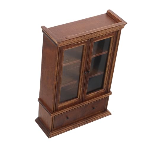 VICASKY Puppenhausmöbelschrank, Miniatur-küchenzubehör Im Maßstab 1:12, Holzschrank, Bücherregal, Ausstellungsregal Für Die Wohnzimmerdekoration, Kaffee VICASKY Puppenhausmöbelschrank, Miniatur-küchenzubehör Im Maßstab 1:12, Holzschrank, Bücherregal, Ausstellungsregal Für Die Wohnzimmerdekoration, Kaffee von VICASKY