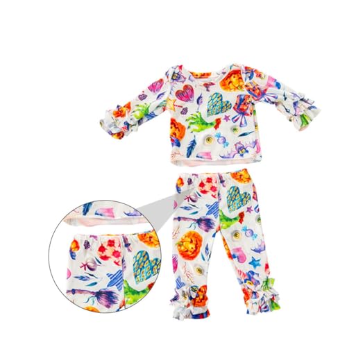 VICASKY Puppenkleidung Halloween für Puppen Niedliches Outfit mit Kürbis Muster für Halloween Geburts und Feiertagen Puppenzubehör von VICASKY
