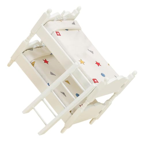VICASKY Puppenmöbel Kinderzimmer Kleines Puppenbett für Babypuppen Detailreiche Miniaturmöbel Dekoration von VICASKY