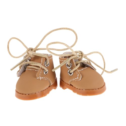 VICASKY Puppenschuhe Verstellbare Schnürsenkel Weiche Elegante Accessoires für Puppenkleider Passend für Puppenhaus Display und Spiel von VICASKY