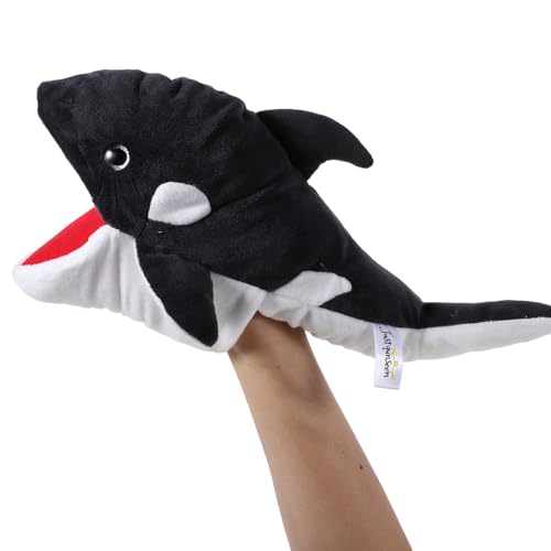 VICASKY Wal Handpuppen, Walhandpuppe Meerestier-Handpuppen Handpuppe Wal Plüschtier Ozeantier Handpuppe Tierfingerpuppe Kleine Walpuppe Bezaubernder Zum Geschichtenerzählen von VICASKY
