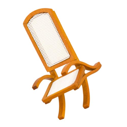 VICASKY Puppenstuhl Miniatur Möbel Puppenhochstuhl Bausatz Klein Puppenhaus Stühle Schemel Mini-Stuhl Selber Machen Mini-haussessel Mini-Stuhl Schmückt Stuhlornament Holz von VICASKY