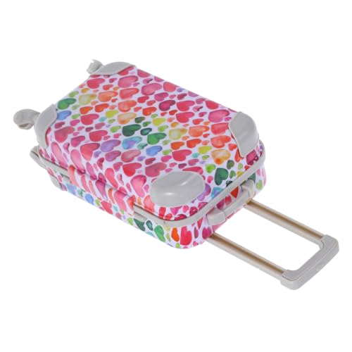 VICASKY 18-Zoll-Miniatur-gepäckkoffer Puppenhaus-zubehör Schicke Farben Mini-Koffer Für Puppendekor Und Spielen von VICASKY