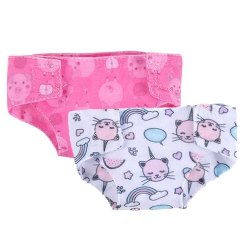 VICASKY 2 Stück Unterhosen Für Babypuppen Windeln Sicher Leicht Zufälliger Stil Für Rollenspiele Anziehpuppen Kleidungszubehör VICASKY 2 Stück Unterhosen Für Babypuppen Windeln Sicher Leicht Zufälliger Stil Für Rollenspiele Anziehpuppen Kleidungszubehör von VICASKY