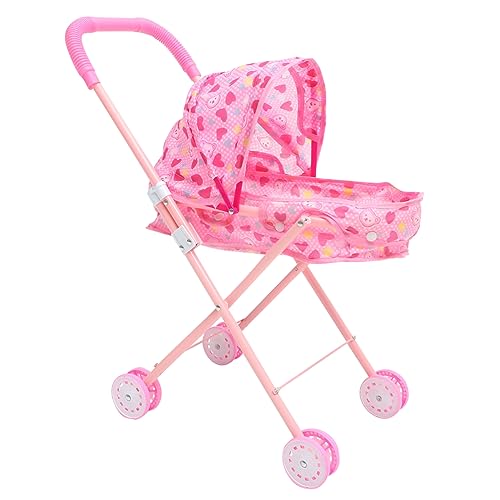 VICASKY Puppenwagenzubehör Liebeswagen Kinderschmuck Kleinkindspielzeug Bausatz puppenwagen Buggy kinderpuppenwagen bewegliches Kinderwagenmodell Mini-Puppenwagenmodell Abs Rosa VICASKY Puppenwagenzubehör Liebeswagen Kinderschmuck Kleinkindspielzeug Bausatz puppenwagen Buggy kinderpuppenwagen bewegliches Kinderwagenmodell Mini-Puppenwagenmodell Abs Rosa von VICASKY