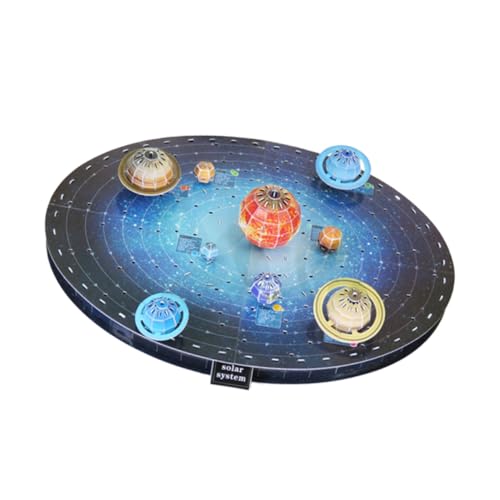 VICASKY Puzzle Sonnensystem Modell mit Planeten Farbenfrohes Pädagogisches für Erwachsene Sicherer Geruchloser Handmontiertes Lernspielzeug für Jungen und Mädchen von VICASKY