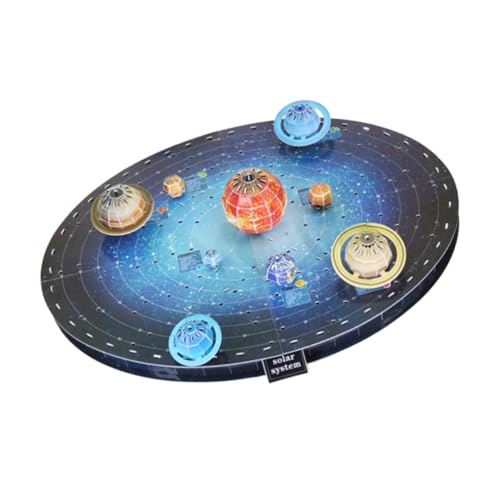 VICASKY Puzzle Sonnensystem Planeten Modell Buntes Papierpuzzle Lernspielzeug Für Erwachsene Handmontage Pädagogisches Weltraumspielzeug Ohne Geruch von VICASKY