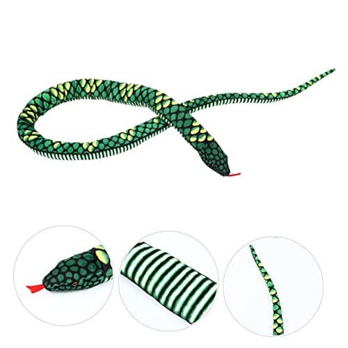 VICASKY Python-Puppe große ausgestopfte Schlange Halloween-Partybevorzugung Halloween Dekoration Halloween-Dekoration Tier Spielzeuge Schlange Plüsch Plüschschlangenspielzeug Füllung von VICASKY