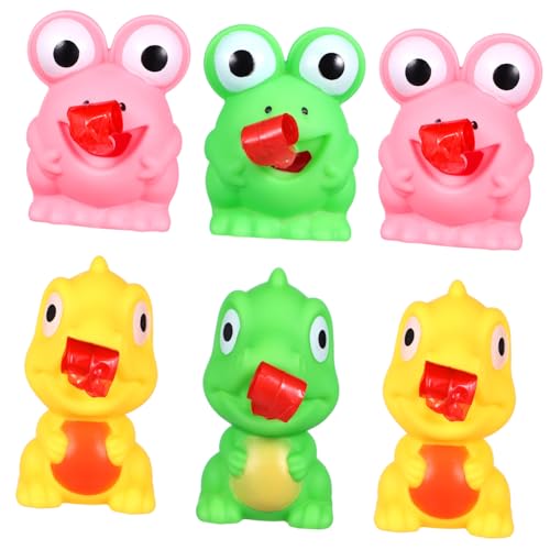VICASKY Quetschspielzeug Frosch Und Dinosaurier Lustige Dehnbare Spielzeuge Mit Herausziehbarer Zunge Geeignet Für Perfekte Ostern Material Zufällige Farben von VICASKY