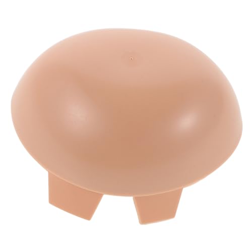 VICASKY Ragdoll-Werkzeuge Cosplay-zubehör Puppenversorgung Kahle Kappen Puppenbaumaterial Puppenzubehör Kahles Kostümzubehör Make-up Glatze Plastik Light Brown von VICASKY