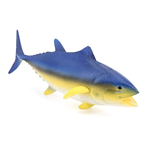 VICASKY Realistische Blaue Thunfisch Figur Fischfigur Dekoratives Meerestier Ornament Lernspielzeug für Drinnen und Draußen von VICASKY
