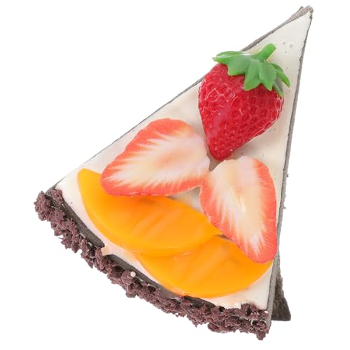 VICASKY Realistische Gefälschte Obstkuchendekoration, Künstliches Dessertmodell, Simulationskuchenmodell, Foto-Requisite von VICASKY