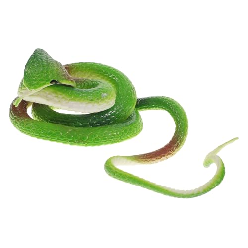 VICASKY Realistische Halloween Gummi Schlange Prank Toy Simulation Grüne Cobra Deko für April Fools Day Kostümparty Spukhaus Requisiten VICASKY Realistische Halloween Gummi Schlange Prank Toy Simulation Grüne Cobra Deko für April Fools Day Kostümparty Spukhaus Requisiten von VICASKY