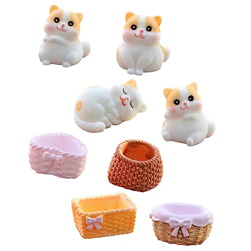 VICASKY Realistische Katzenfiguren Set Mit 8 Stück – Niedliche Kätzchen Spielzeuge Für - Ideal Als Lernspielzeug - Für Minikörbe Oder Kuchendeckel – Perfekt Als Zu Weihnachten Oder von VICASKY